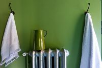 Detail of radiator and towels