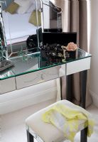Detail of mirrored dressing table