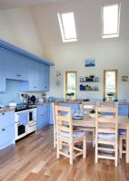 Modern blue kitchen