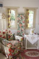 Floral living room