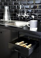 Modern kitchen sink and drawer