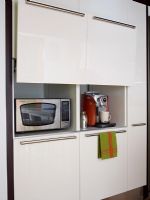 Modern kitchen with hidden storage 