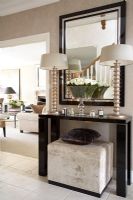 Console table in classic hallway 