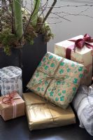 Detail of Christmas presents