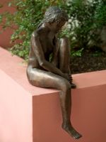 Detail of bronze figure