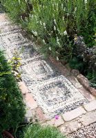 Detail of mosaic garden path 