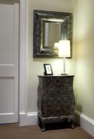 Decorative unit lamp and mirror in hallway 