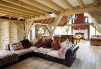 Open plan country living room 