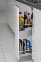 Storage cupboard in modern kitchen 