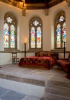 Classic day bed in converted church
