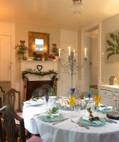 Classic dining room at Christmas