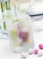 Decorative glass with Easter eggs 