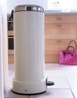 Modern dustbin in kitchen 