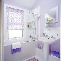 Modern lilac bathroom 