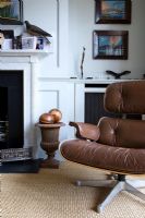 Armchair in classic living room 