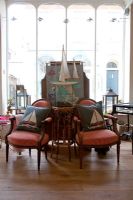 Furniture and soft furnishings in classic shop