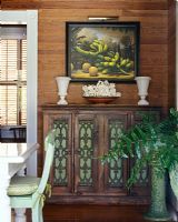 Antique sideboard in classic dining room