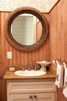 Classic bathroom sink unit and mirror 