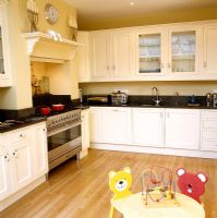 Classic kitchen with childrens table 