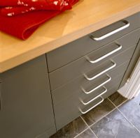 Modern kitchen drawers and units 
