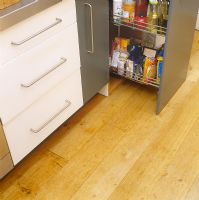 Slide out kitchen storage drawer 