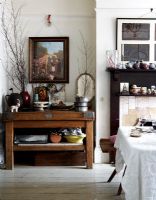 Sideboard in classic dining room 