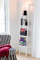 Modern shelf unit and armchair 