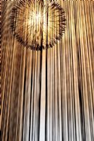 String curtain and lamp