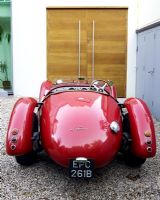 Red vintage sports car