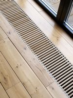Detail of wooden floor and ventilation