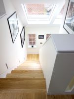 View down modern staircase 