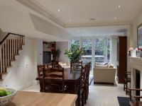 Classic open plan living and dining room