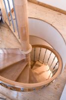 Spiral wooden staircase 