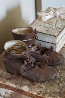 Antique leather shoes