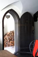 Classic arched front door 