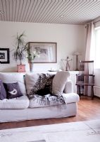 Sofa in modern country living room 