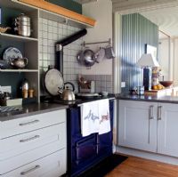 Modern country kitchen with Aga 