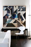 Modern painting in living room