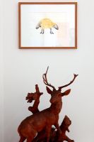 decorative wooden deer