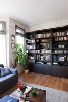 Modern living room bookcases