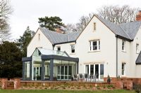 Modern exterior with conservatory