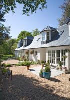 Country home and gravel garden
