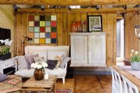 Rustic Scandinavian living room
