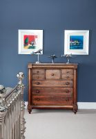 Chest of drawers with aeroplane models
