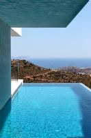 Contemporary Greek villa and luxury swimming pool with view