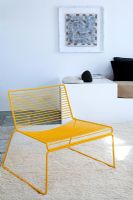 Metal yellow chair 