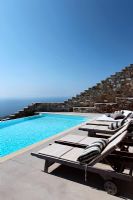 Sea view from swimming pool of Greek villa