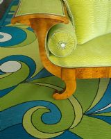 Colourful rug detail
