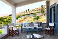 Furniture on terrace, Greece