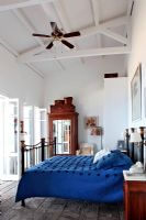 Traditional blue bedroom